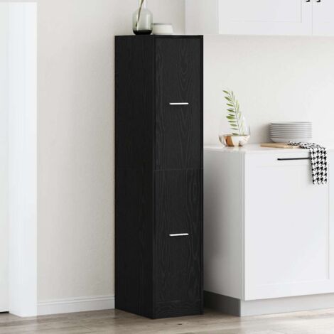 Armoire d'apothicaire Chêne noir 30x41x144,5 cm Bois d'ingénierie vidaXL