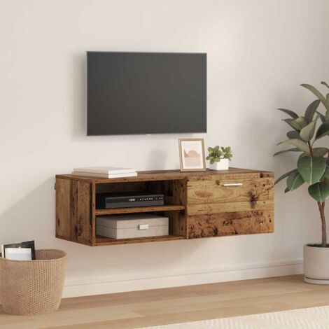 vidaXL Cabinet en Bois avec tiroir Bois ancien 100,5 x 39 x 30 cm (1/5)