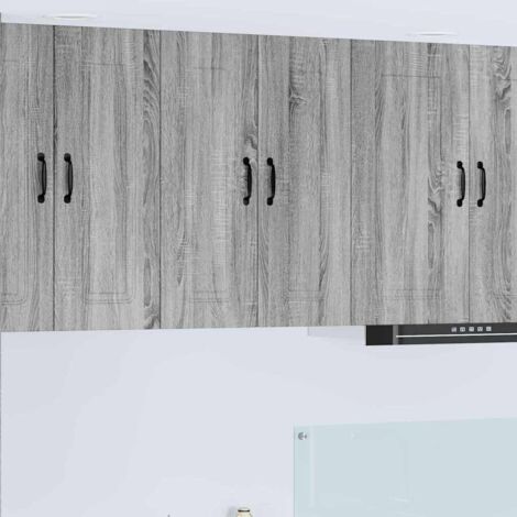 vidaXL Panneau de lave-vaisselle Kalmar Gris Sonoma 60 x 31 x 80 cm