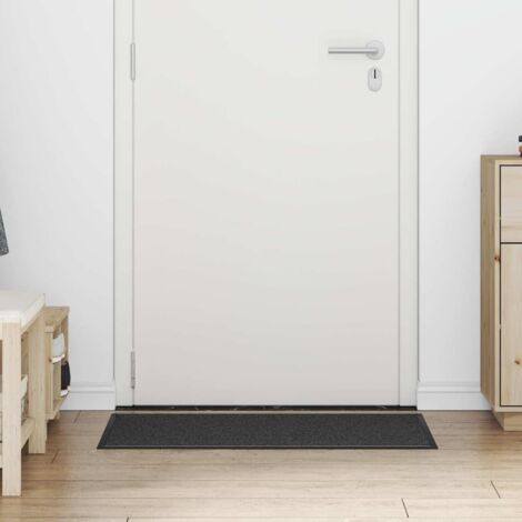 Tapis d'entrée Noir et gris 60 x 90 cm Polypropylène et PVC vidaXL (1/5)