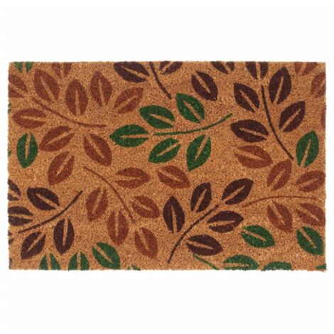 vidaXL Tapis de porte naturel 40x60 cm fibre de coco touffeté (1/5)