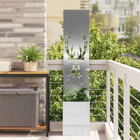 Écran de confidentialité de jardin Argent 32 x 140 cm vidaXL