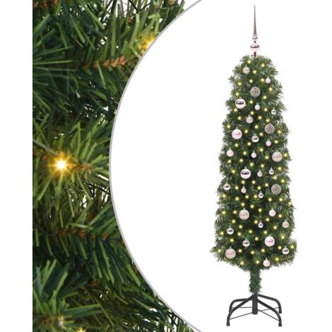 Sapin de Noël artificiel Vert 150 cm PVC et acier et plastique vidaXL