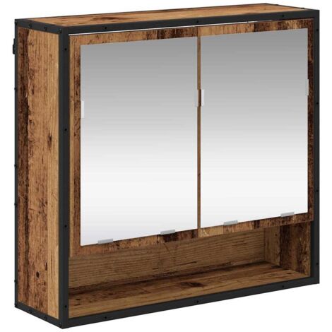 vidaXL Wall Shelf with Shelf Wall-mounted Old Wood 65 x 20 x 60 cm