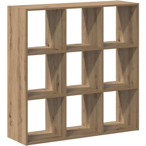 vidaXL Bibliothèque chêne artisanal 102x32x102 cm bois d'ingénierie