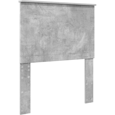 vidaXL Tête de lit avec tête de lit Gris béton 80 cm Bois d'ingénierie
