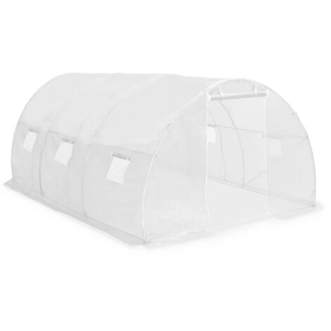 Vidaxl – Serre à tomates 13,5 m² – Dimensions 450 x 300 x 200 cm – Tissu maillé PE 170 g/m² – Acier galvanisé pour robustesse - vidaXL14130