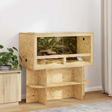 vidaXL Terrarium Marron 100 x 50 x 100 cm OSB