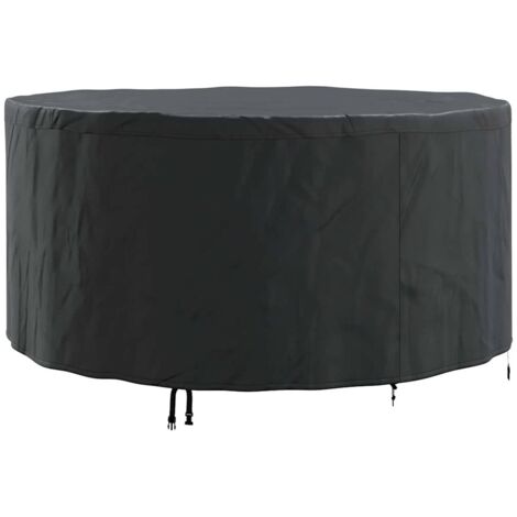 vidaXL Furniture Cover Black 182 x 182 x 71 cm 210D Oxford Fbric