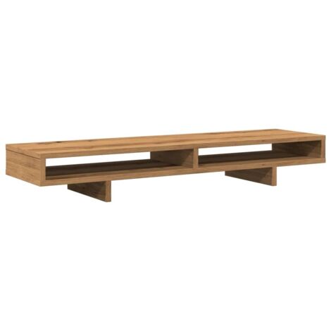 Support de moniteur chêne artisanal 100x27x15cm bois ingénierie vidaXL