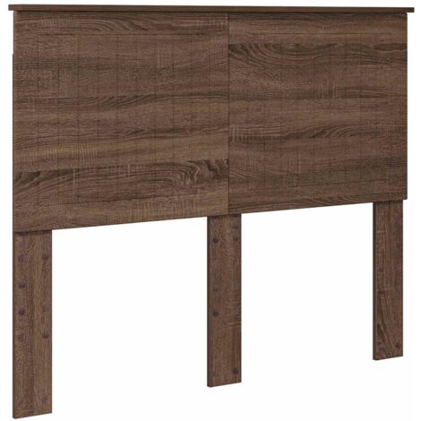 vidaXL Tête de lit Chêne brun 120 cm Bois d'ingénierie (1/5)