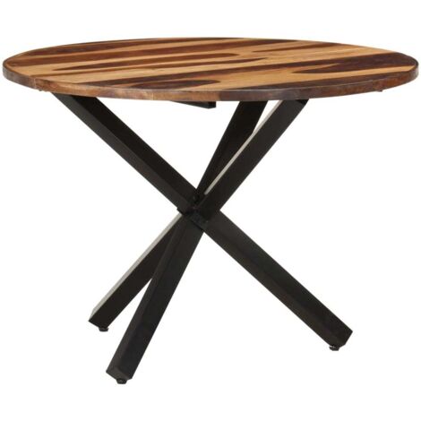 vidaXL Table de salle à manger 100x100x75 cm Bois d'acacia (1/5)