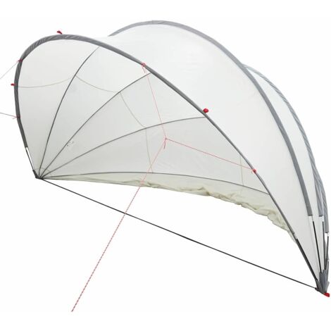 Vidaxl – Dôme de piscine pliable 472 x 460 x 229 cm – Fibre de verre résistant aux UV – Système de pliage facile – Protection contre intempéries (1/5)