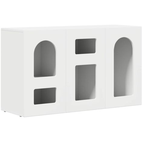 vidaXL Buffet ELST Blanc 100 x 35 x 59 cm Bois d'ingénierie (1/5)