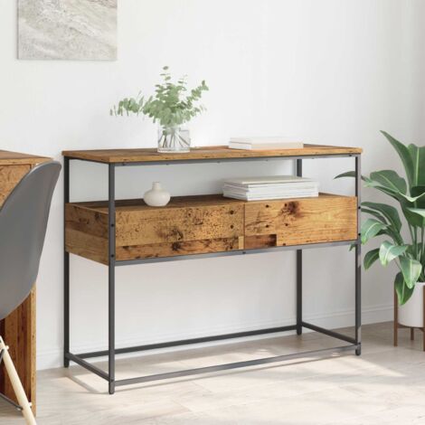 vidaXL Table console Bois Ancien 100 x 40 x 75 cm Bois d'ingénierie