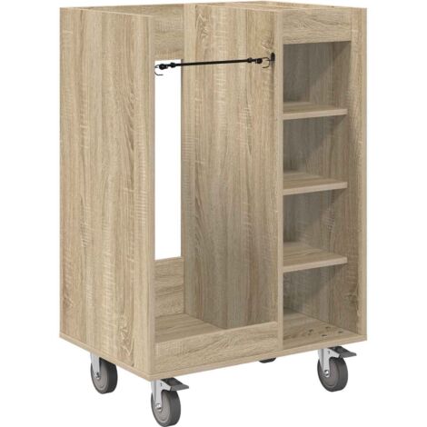 vidaXL Armoire de Golf avec roue Uni Chêne Sonoma 65 x 45 x 98 cm (1/5)