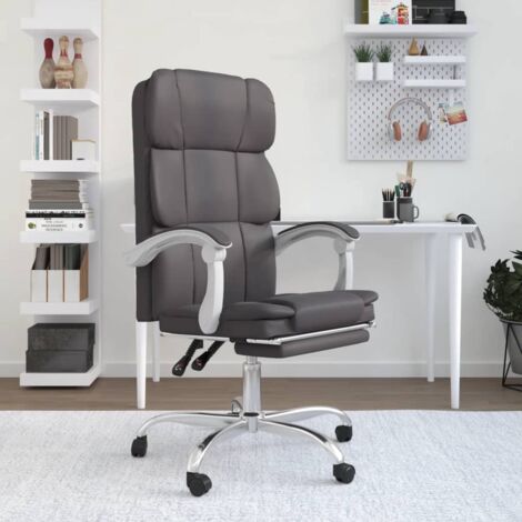 Fauteuil inclinable de bureau Gris Similicuir (1/5)