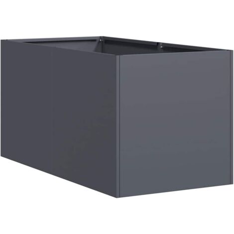 vidaXL Jardinière anthracite 40x80x40 cm acier laminé à froid
