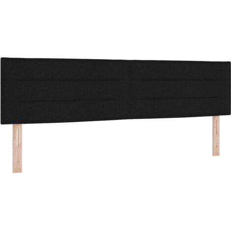 Tête de lit Autre avec tête de lit Noir 180 cm tissu vidaXL