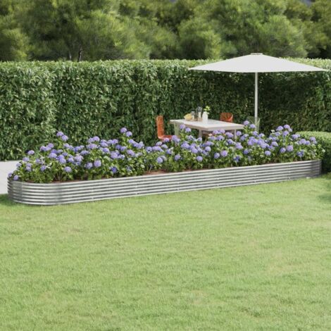Lit surélevé de jardin Acier enduit de poudre Anthracite
