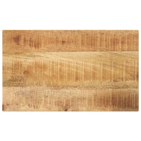Dessus de table rectangulaire bois massif de manguier brut vidaXL