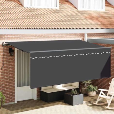 vidaXL Auvent Rétractable Anthracite 350 x 200 cm (1/5)