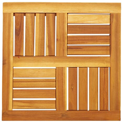 Dessus de table 50x50x2 cm carré bois massif d'acacia vidaXL