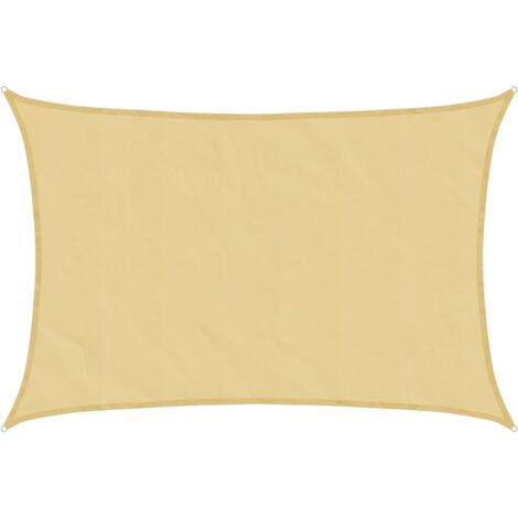Voile d'ombrage sable 7x6 m 100 % polyester oxford vidaXL