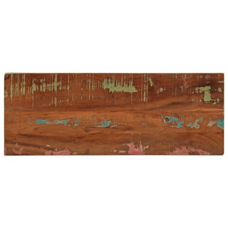 Dessus de table 70x30x3,8 cm rectangulaire bois massif récupéré vidaXL