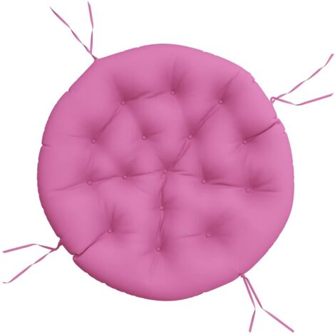 Coussin rond rose Ø 100 x11 cm tissu oxford vidaXL