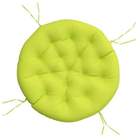 Coussin rond vert vif Ø 100 x11 cm tissu oxford vidaXL