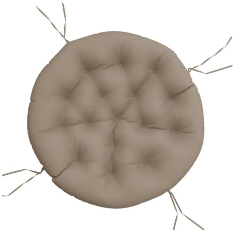 vidaXL Round Cushion Taupe Ø 100 x11 cm Oxford Fabric