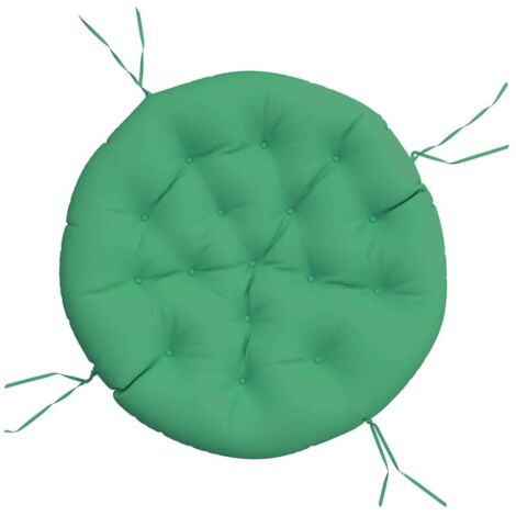 vidaXL Coussin rond vert Ø 100 x11 cm tissu oxford