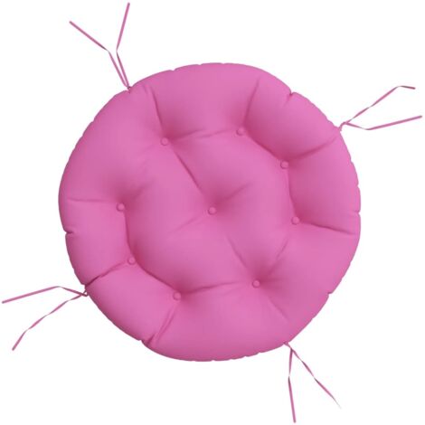 Coussin rond rose Ø 60 x11 cm tissu oxford vidaXL