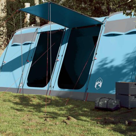 Vidaxl – Tente familiale tunnel 8 personnes imperméable – Polyester avec revêtement PU – Coutures étanches – E-port pour accès électrique