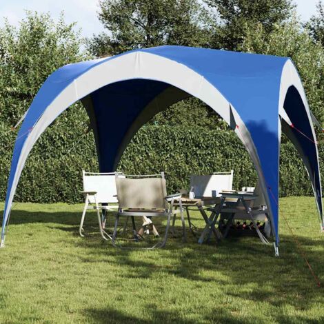 Vidaxl – Tente de fête imperméable 3x6m – Structure en polyester avec revêtement PU – Montage facile avec arceaux en fibre de verre – Poche de rangement intégrée