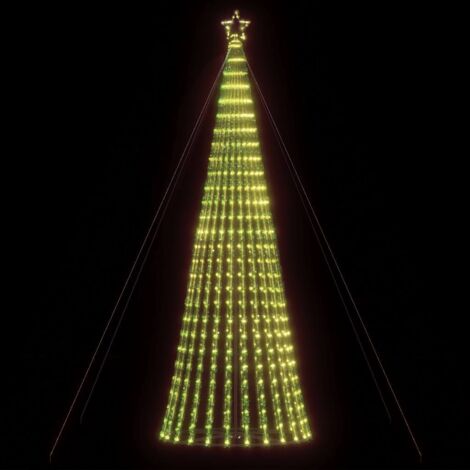 vidaXL Sapin de Noël à LED 1028 LED blanc chaud 403 cm