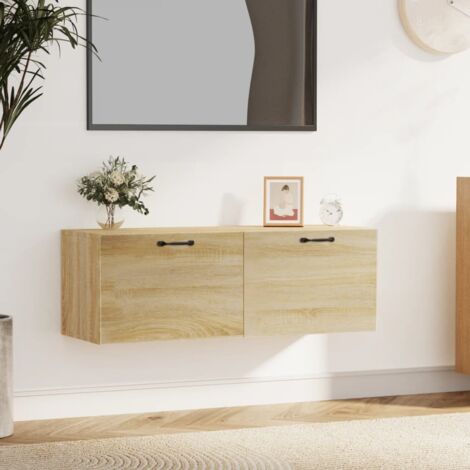 vidaXL Armoire murale Chêne sonoma 100x36,5x35 cm Bois d'ingénierie (1/5)