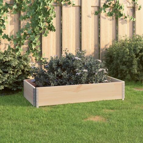 vidaXL Jardinière surélevée 50x100 cm Bois de pin solide (1/5)