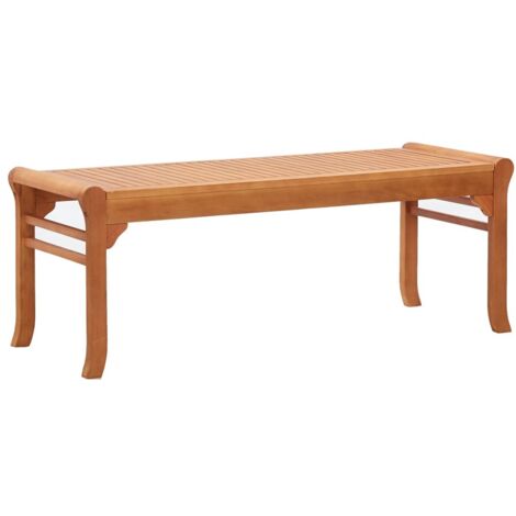 Banc de jardin 2 places 120 cm Bois d'eucalyptus solide vidaXL (1/5)