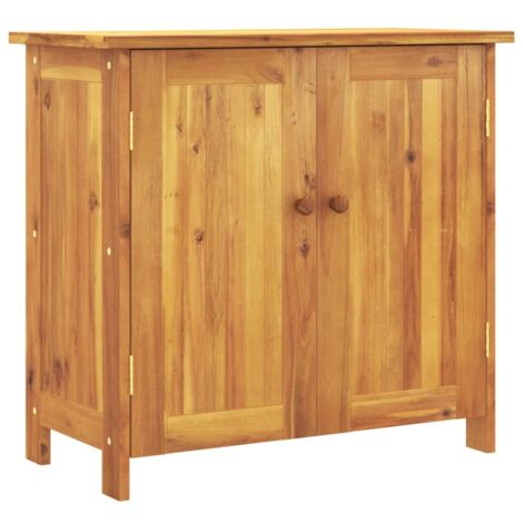 vidaXL Armoire de jardin 75x35x70 cm bois massif d'acacia (1/5)