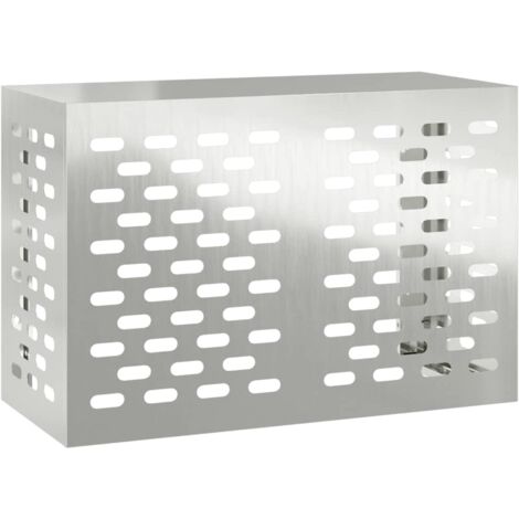 Vidaxl – Housse de climatiseur argent 90 x 40 x 60 cm – Acier galvanisé résistant à l'eau – Protection contre la chaleur et l'humidité – Design moderne
