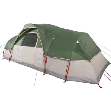 vidaXL Tente à dôme 11 personnes vert imperméable