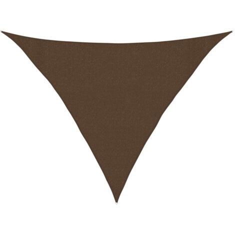 vidaXL Voile d'ombrage 160 g/m² Marron 3x3x4,2 m PEHD
