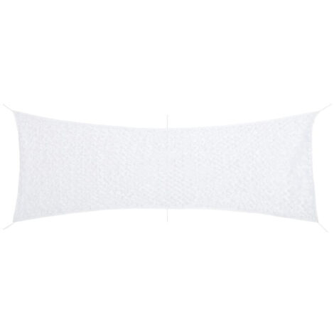 vidaXL Filet de camouflage avec sac de rangement 519x142 cm blanc