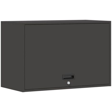 vidaXL Armoire murale pour garage Noir 80 x 40 x 53 cm
