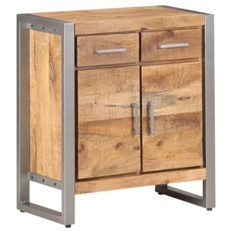 vidaXL Buffet 60x35x72 cm Bois de manguier brut (1/5)
