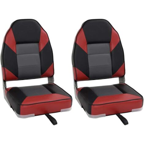 vidaXL Sièges de bateau pliables lot de 2 à dossier haut 39x43x58 cm (1/5)