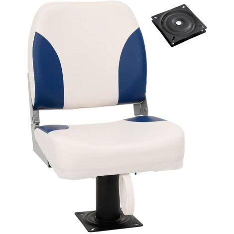 vidaXL Siège de bateau avec piédestal pivotant à 360°