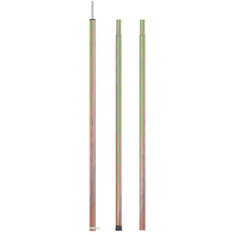 vidaXL Mât de tente télescopique longueur 170-255 cm acier galvanisé